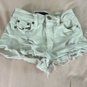 American eagle,000, high rise shorts, worn